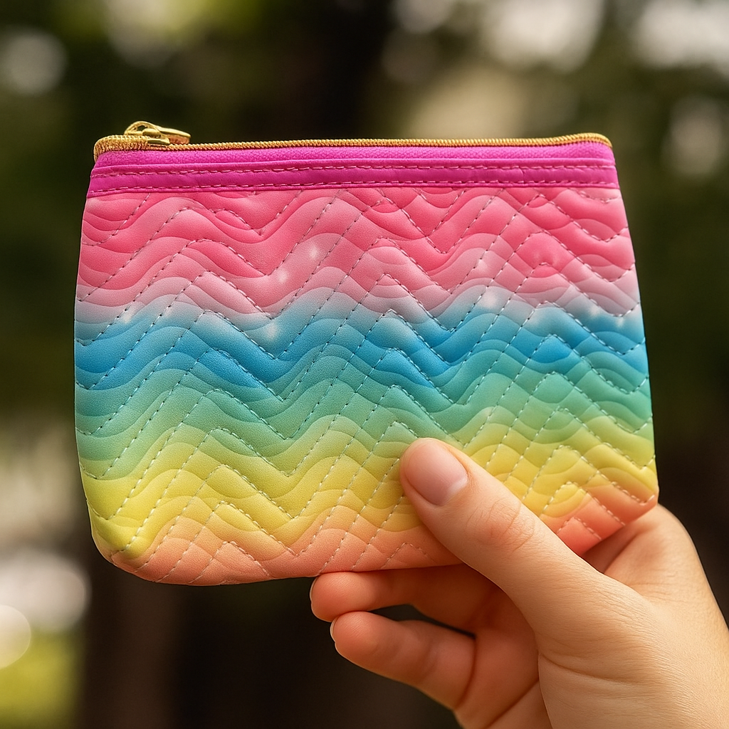 Rainbow Makeup Pouch Set
