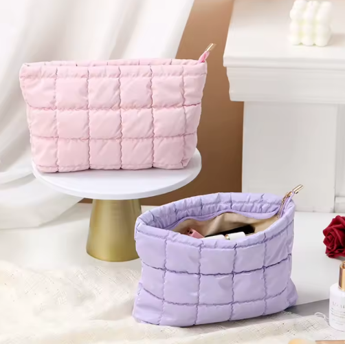 Quilted Puffy Makeup Organizer