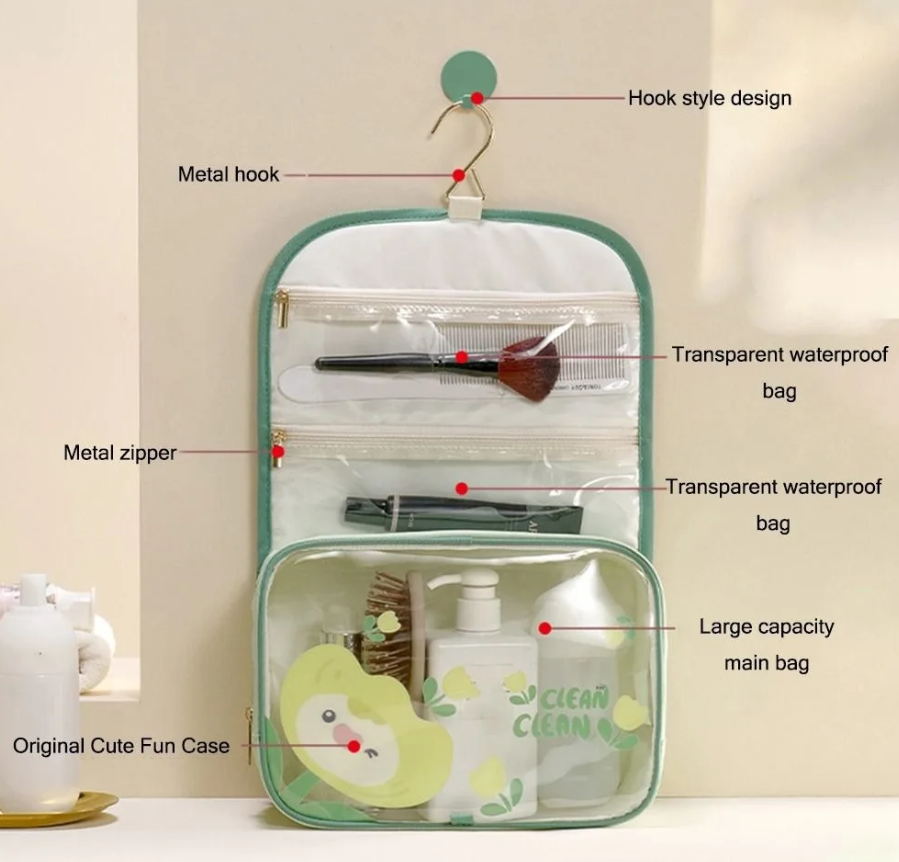 Floral Travel Makeup Bag