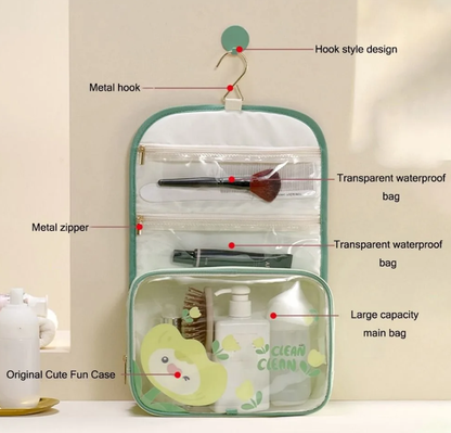 Floral Travel Makeup Bag