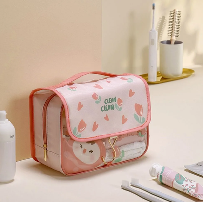Floral Travel Makeup Bag